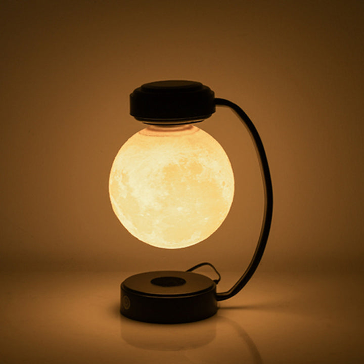 3D LED Moon Night Light Wireless Magnetic Levitating Rotating Floating Ball Lamp